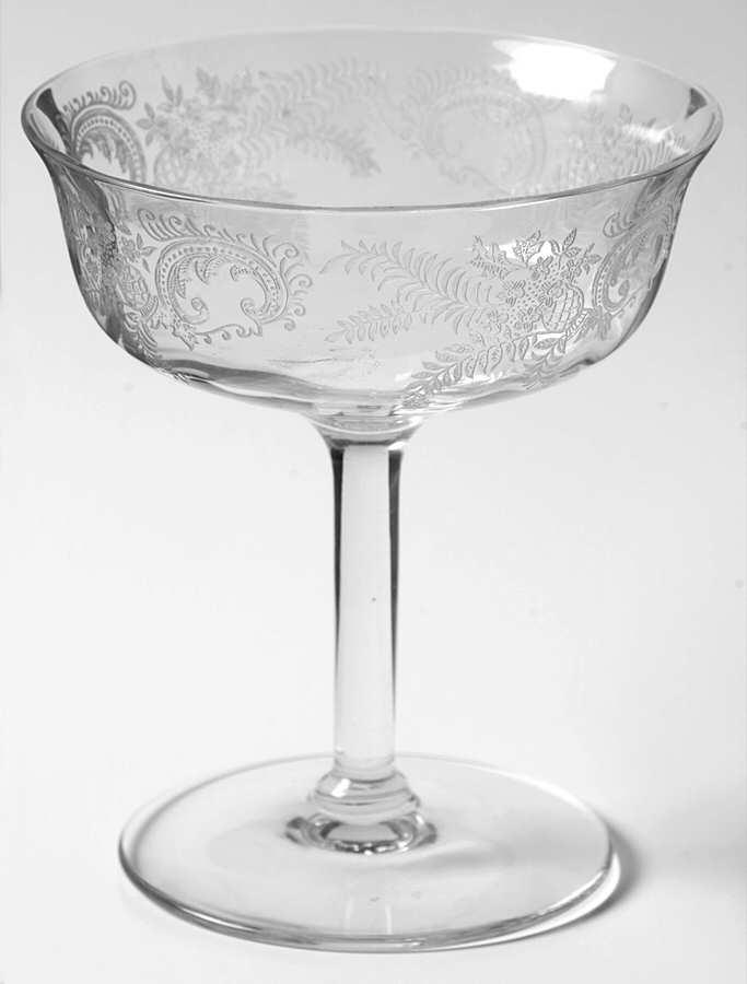 Florid Champagne/Tall Sherbet by Fostoria-1