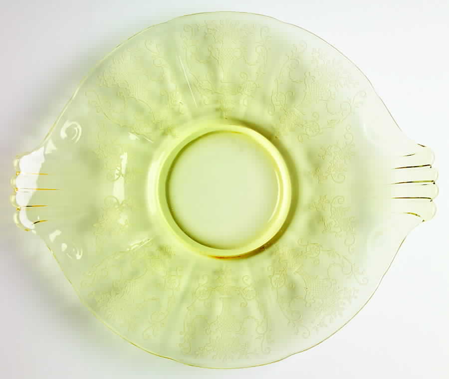 Florentine Topaz (Stem 6005, Etch 311) Lemon Plate by Fostoria-1