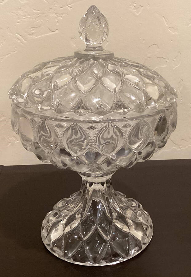Frisco Clear (Line 1229) Compote & Lid by Fostoria-1