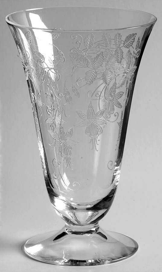 Fuchsia Clear 9 Oz Footed Tumbler by Fostoria-1
