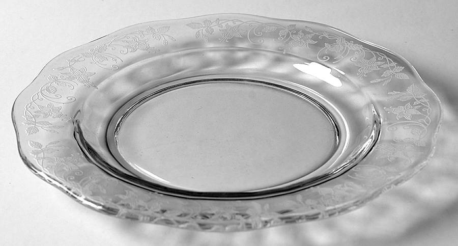 Fuchsia Clear Bread & Butter Plate by Fostoria-1