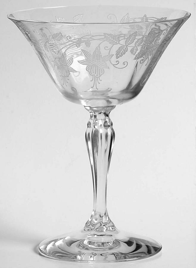Fuchsia Clear Champagne/Tall Sherbet by Fostoria-1