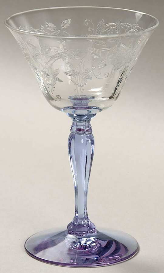 Fuchsia Wisteria Liquor Cocktail by Fostoria-1