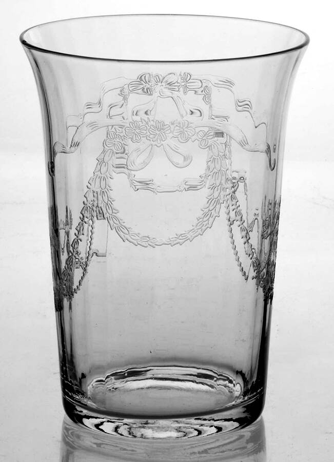 Garland (Etch 237, Optic, Stem 766) 8 Oz Flat Tumbler by Fostoria-1