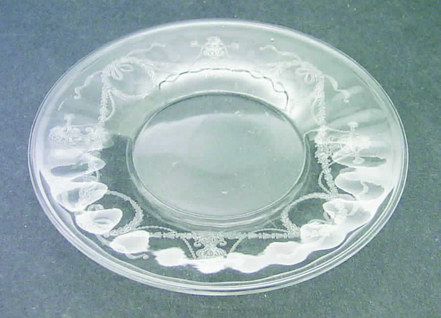 Garland (Etch 237, Optic, Stem 766) Saucer Only by Fostoria-1