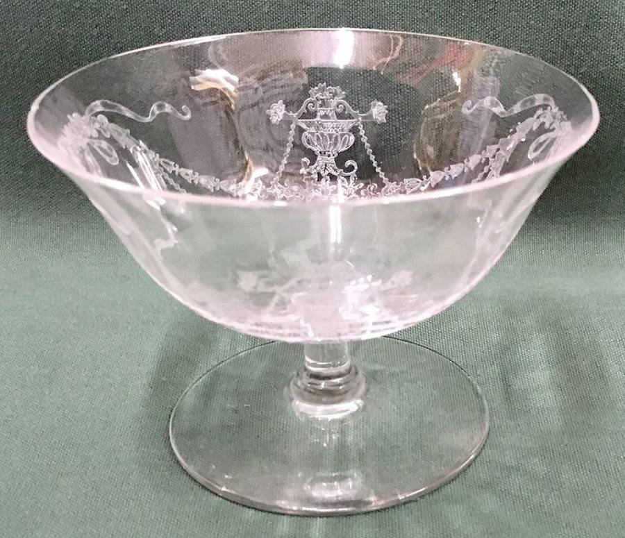 Garland (Etch 237, Optic, Stem 766) Low Sherbet by Fostoria-1