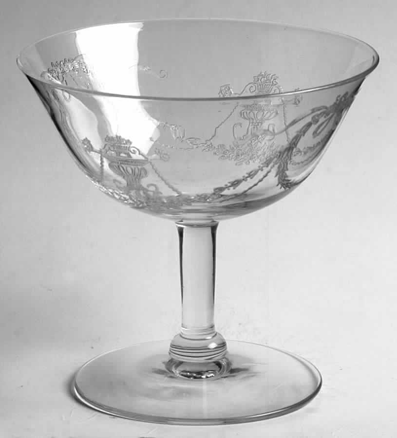 Garland (Etch 237, Non Optic, Stem 766) Low Sherbet by Fostoria-1