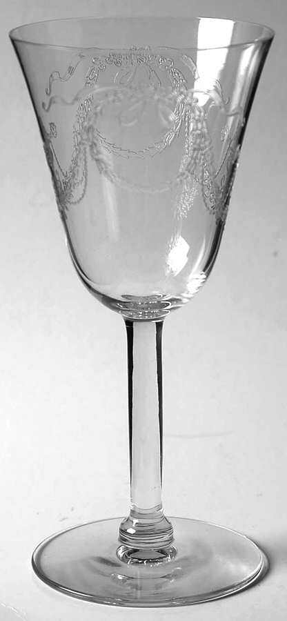 Garland (Etch 237, Non Optic, Stem 766) Claret Wine by Fostoria-1