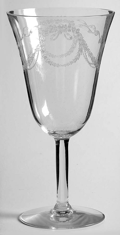 Garland (Etch 237, Non Optic, Stem 766) Water Goblet by Fostoria-1