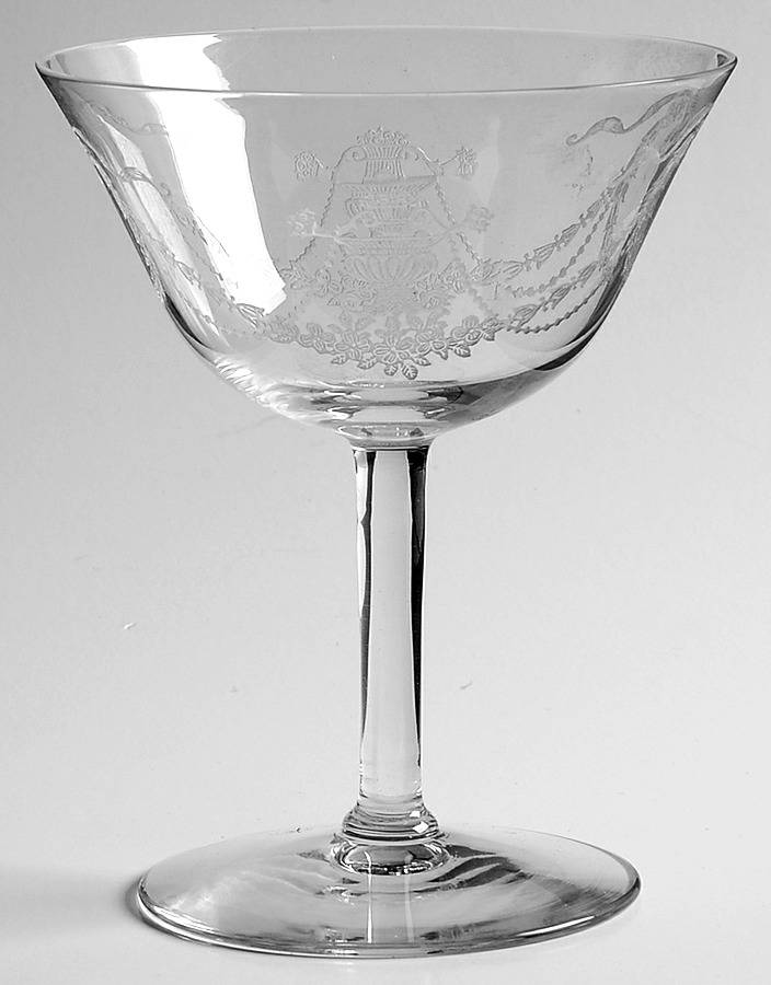 Garland (Etch 237, Non Optic, Stem 766) Champagne/Tall Sherbet by Fostoria-1