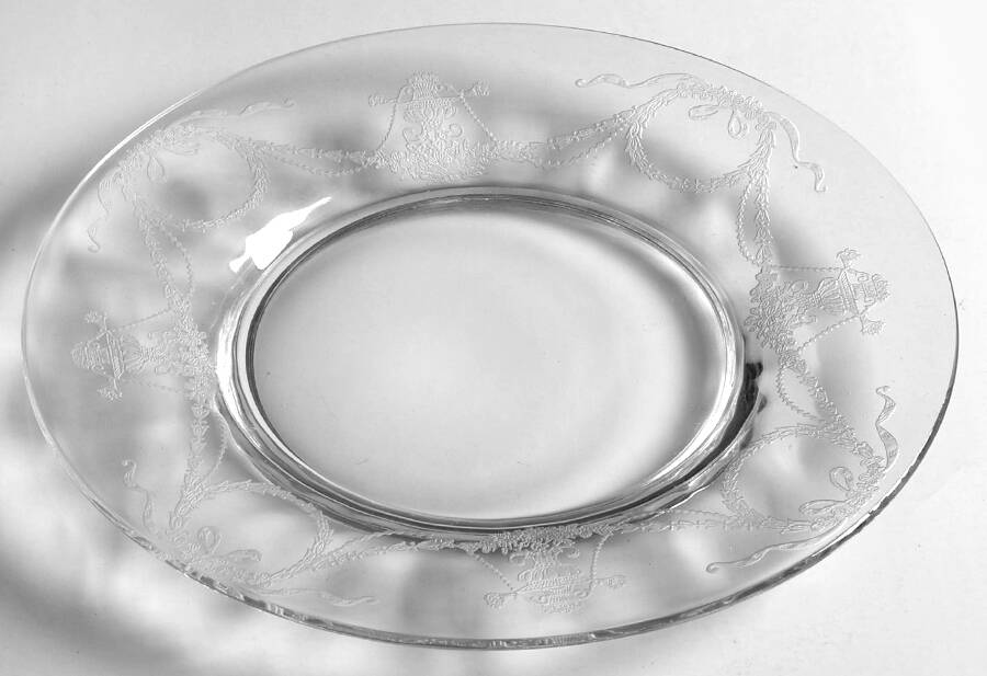 Garland (Etch 237, Non Optic, Stem 863) 7" Salad Plate by Fostoria-1