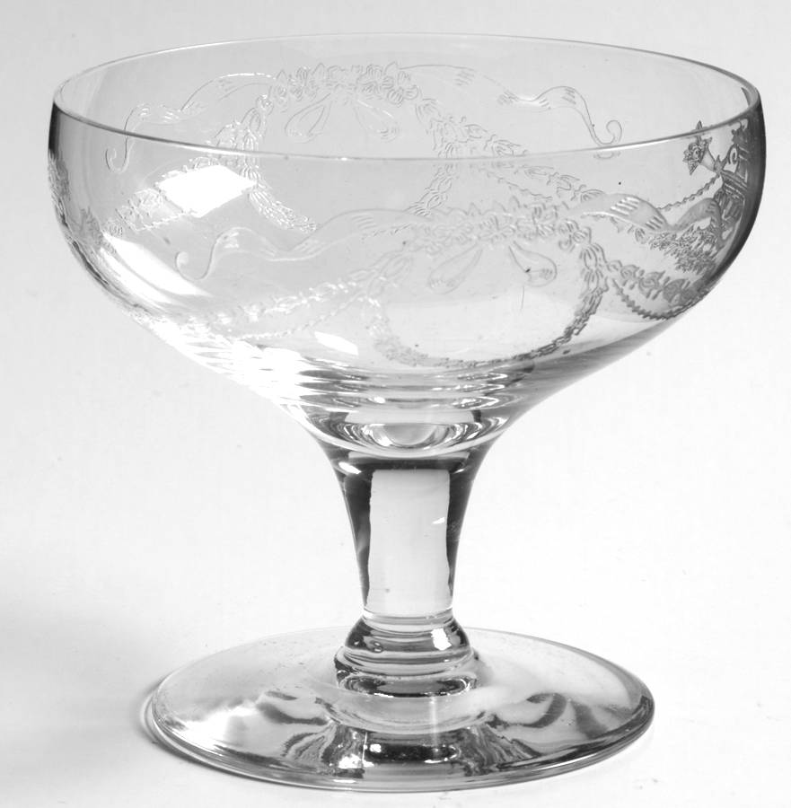 Garland (Etch 237, Non Optic, Stem 863) Low Sherbet by Fostoria-1