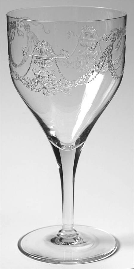 Garland (Etch 237, Non Optic, Stem 863) Water Goblet by Fostoria-1