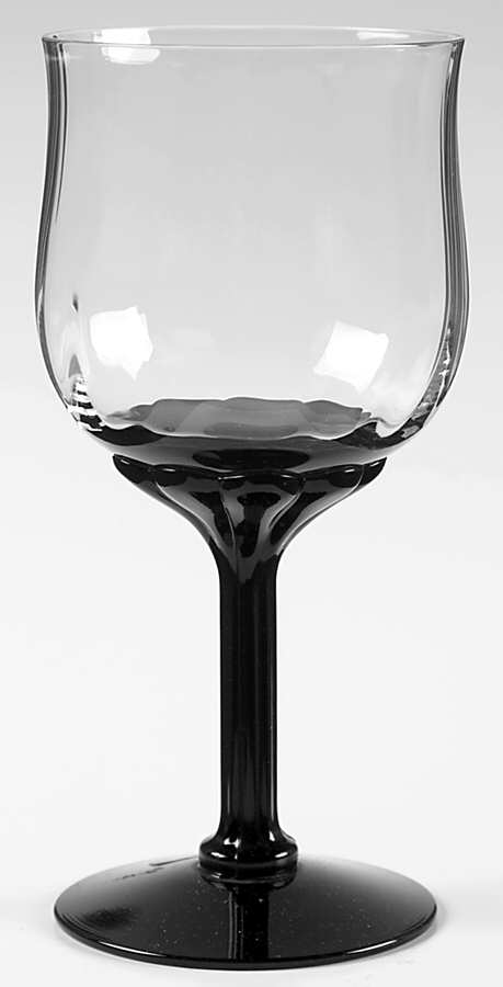 Gazebo Black Wine Glass by Fostoria-1