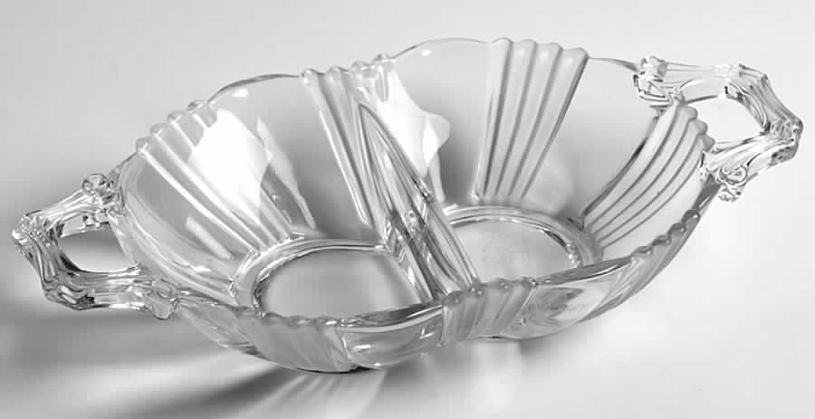 Glacier (Stem 2510) Divided Sweet Meat Dish by Fostoria-1