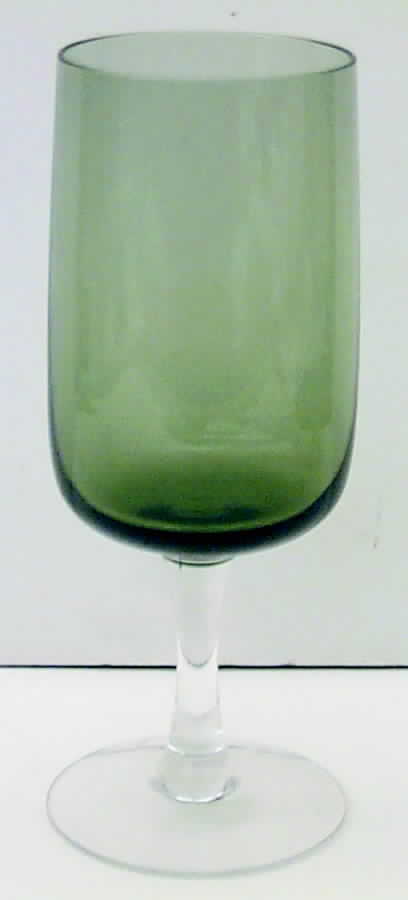 Glamour Green Tulip Wine by Fostoria-1
