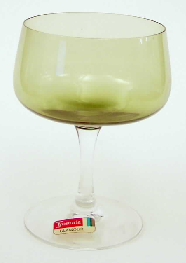 Glamour Green Champagne/Tall Sherbet by Fostoria-1
