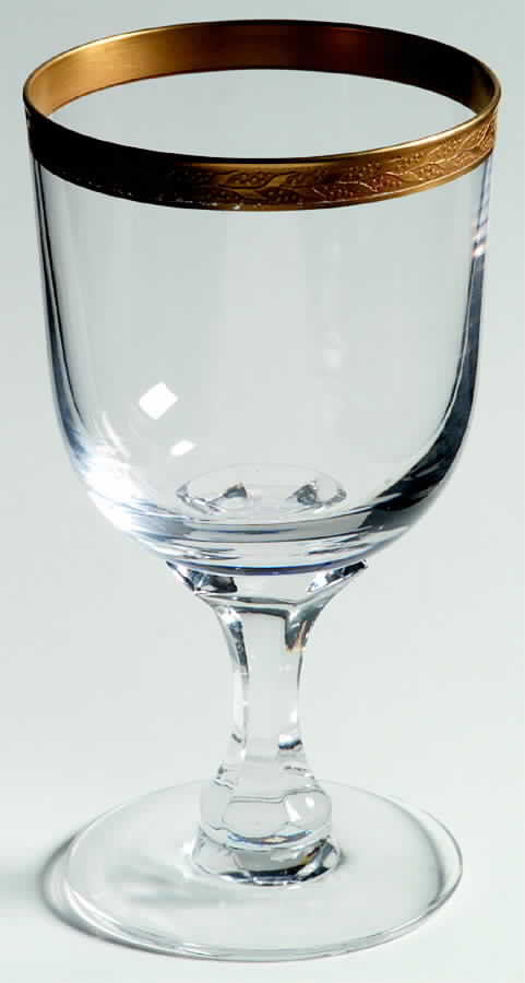 Golden Grail Water Goblet by Fostoria-1