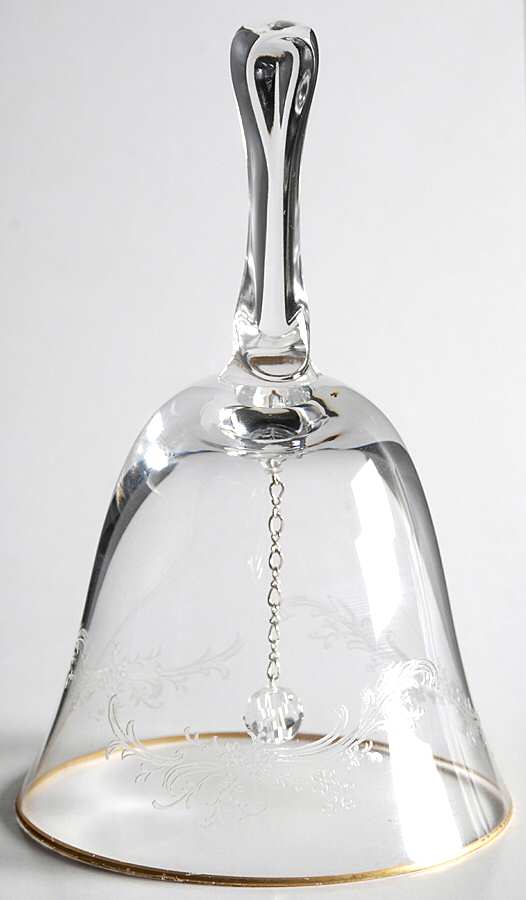Golden Lace Bell Made From Goblet by Fostoria-1