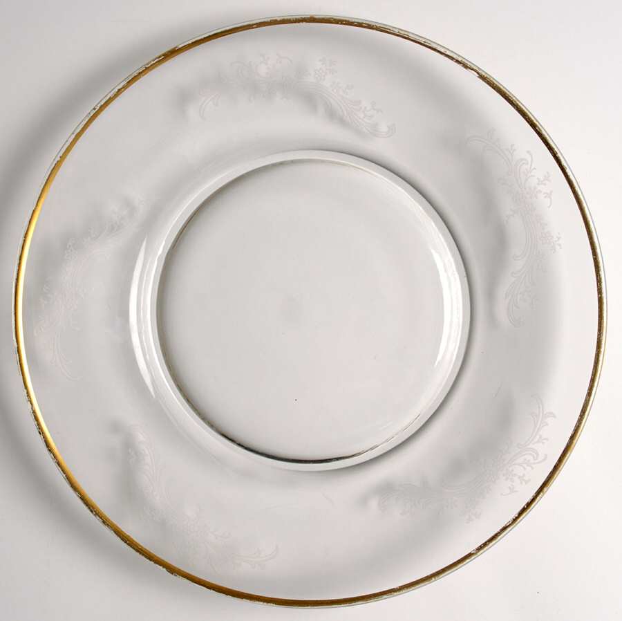 Golden Lace Luncheon Plate by Fostoria-1