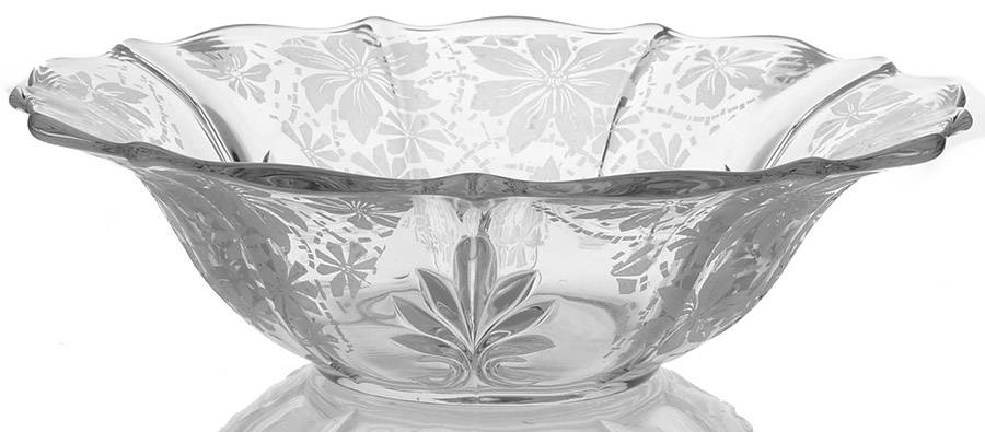 Gold Lace 11" Flared Bowl (Baroque Shape) by Fostoria-1