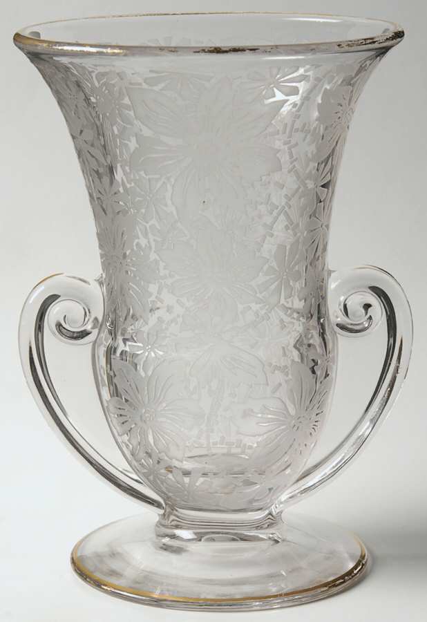 Gold Lace 7" Flower Vase by Fostoria-1