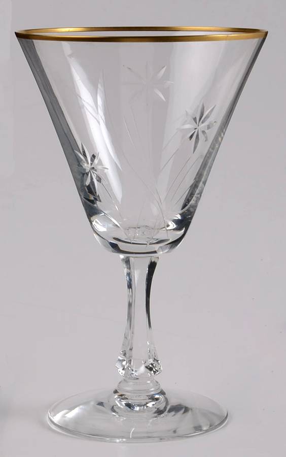 Golden Love Water Goblet by Fostoria-1