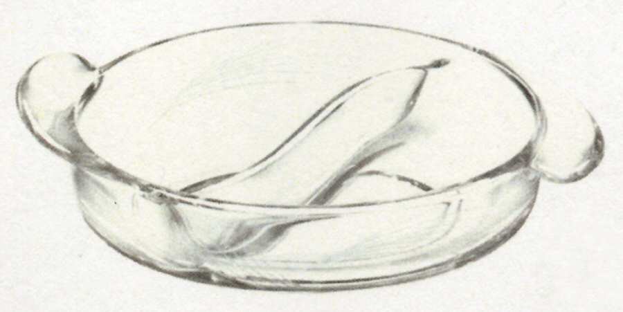 Gossamer 8" Oval 2 Part Relish by Fostoria-1