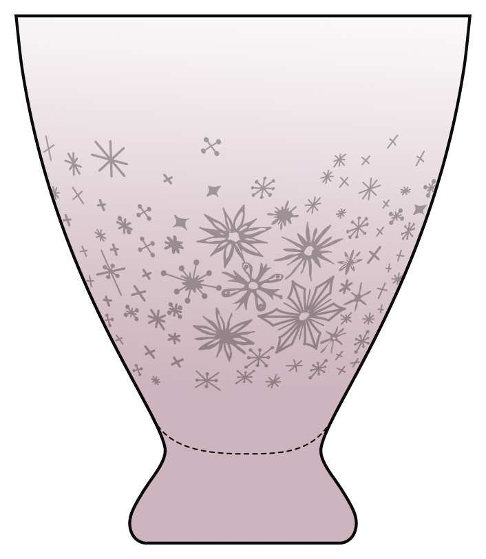 Golden Twilight 12 Oz Flat Tumbler by Fostoria-1