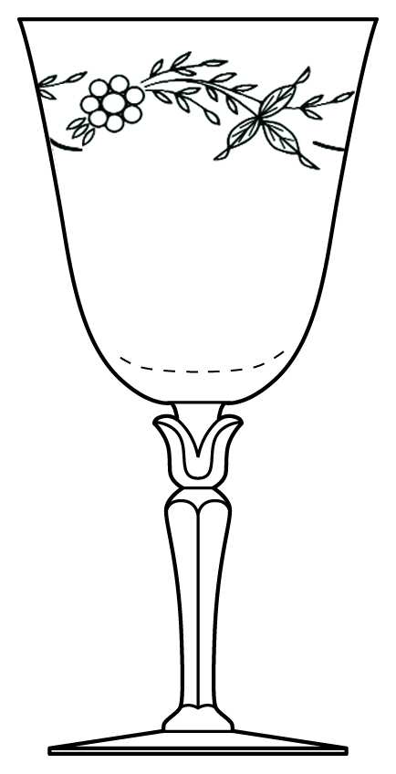 Greenfield Clear (Thin, Cut) Water Goblet by Fostoria-1