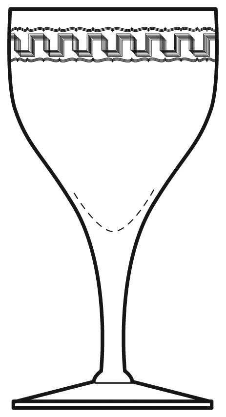 Greek (Etch 45, Stem 880) Water Goblet by Fostoria-1
