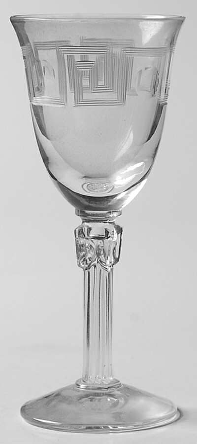 Greek Key Cordial Glass by Fostoria-1