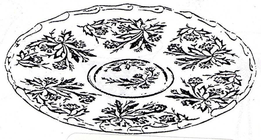 Heather 10" Round Snack Tray by Fostoria-1