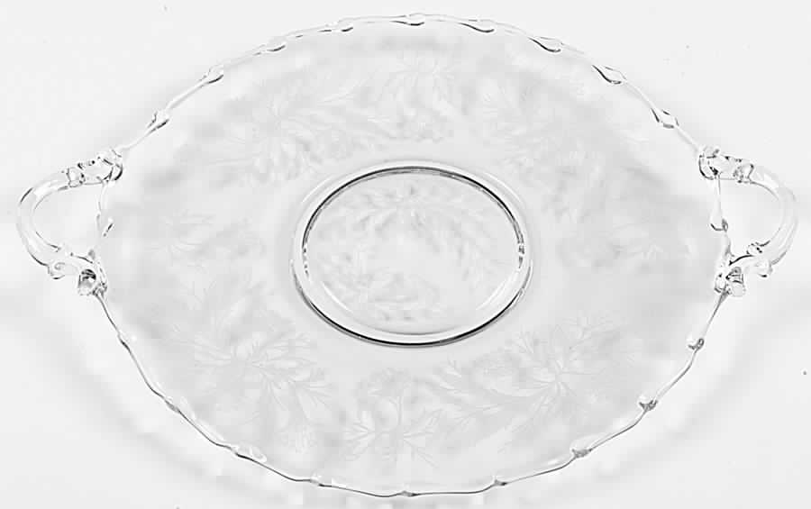 Heather Handled Cake Plate by Fostoria-1