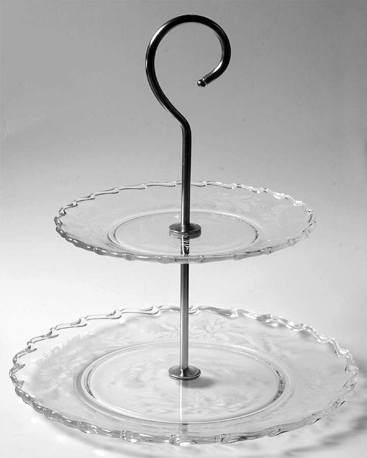 Heather 2 Tier Serving Tray by Fostoria-1