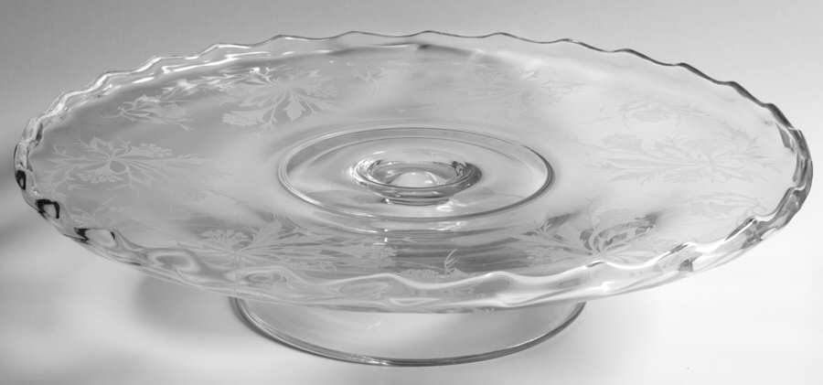 Heather Low Cake Stand by Fostoria-1