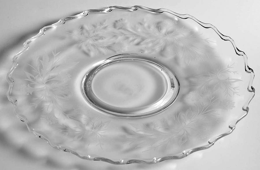 Heather Cheese & Cracker Plate by Fostoria-1
