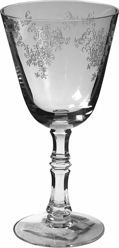 Heirloom (Etched Clear) Water Goblet by Fostoria-1