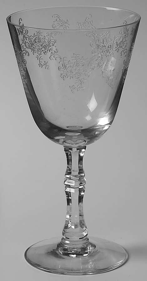 Heirloom (Etched Clear) Claret Wine by Fostoria-1