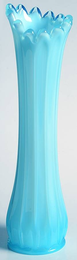 Heirloom Blue 10" Flower Vase by Fostoria-1