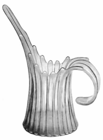 Heirloom Blue 9" Pitcher Vase by Fostoria-1