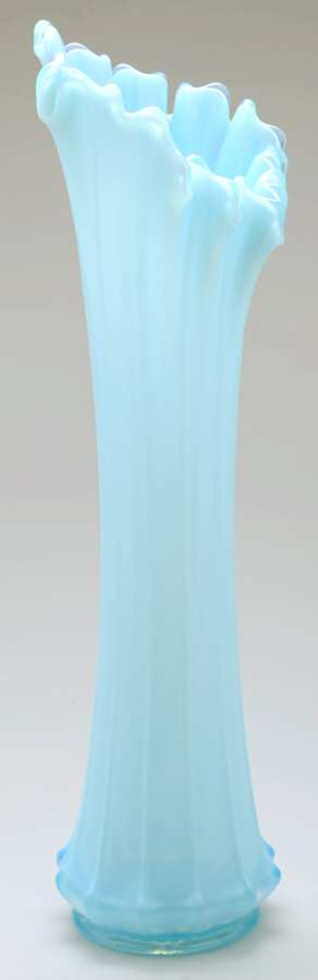 Heirloom Blue 18" Flower Vase by Fostoria-1