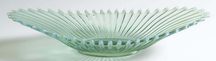 Heirloom Green 12" Oval Centerpiece by Fostoria-1