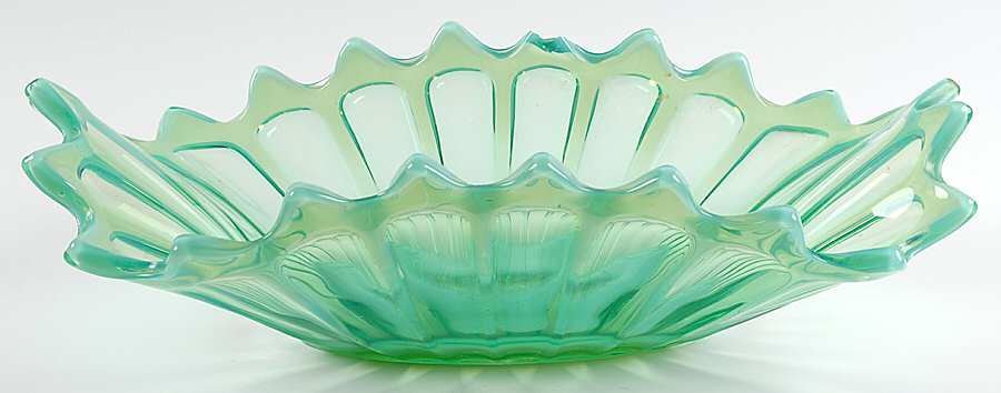 Heirloom Green 12" Oblong Bowl by Fostoria-1
