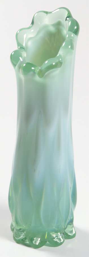 Heirloom Green 5" Bud Vase by Fostoria-1
