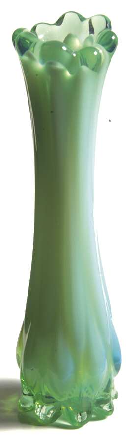 Heirloom Green 6" Bud Vase by Fostoria-1