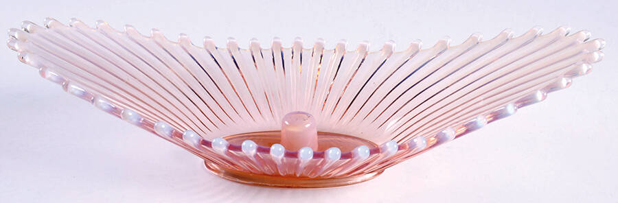 Heirloom Pink 12" Oval Epergne Bowl by Fostoria-1