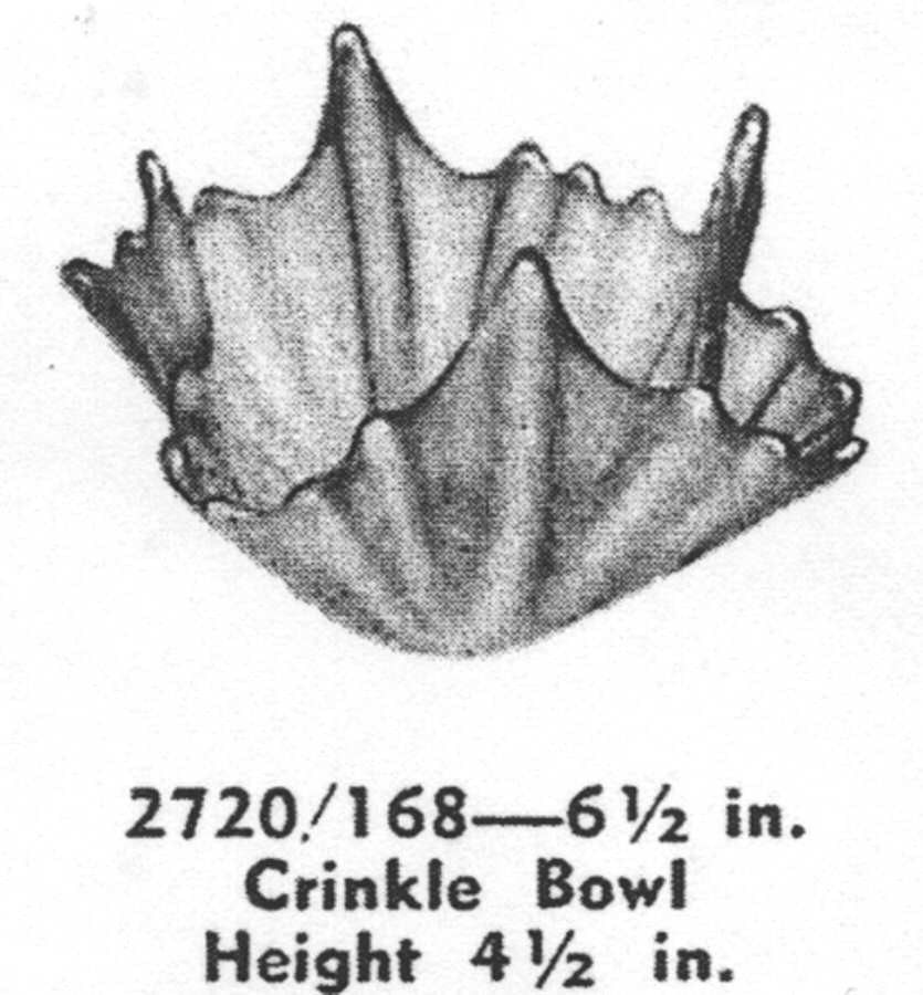 Heirloom Pink 6" Round Crinkle Bowl by Fostoria-1