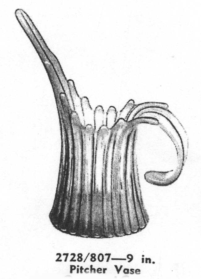 Heirloom Pink 9" Pitcher Vase by Fostoria-1