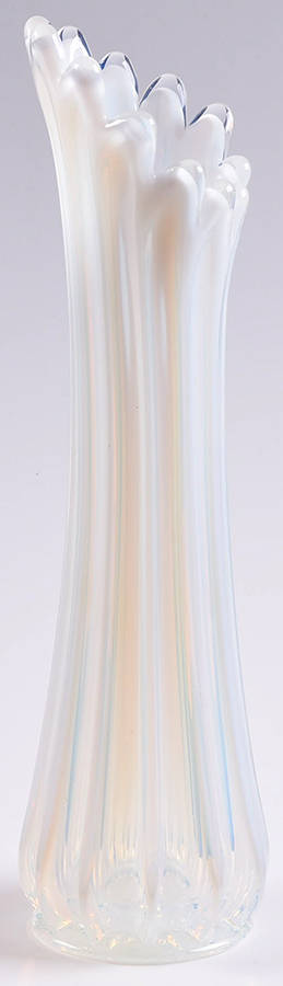 Heirloom White (Opal) 10" Flower Vase by Fostoria-1